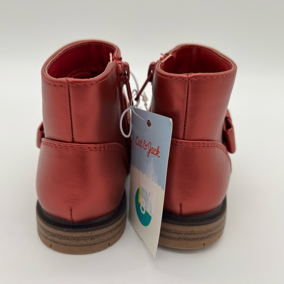 Toddler Girls' Harmony Booties Red - Cat & Jack - Picture 4 of 6